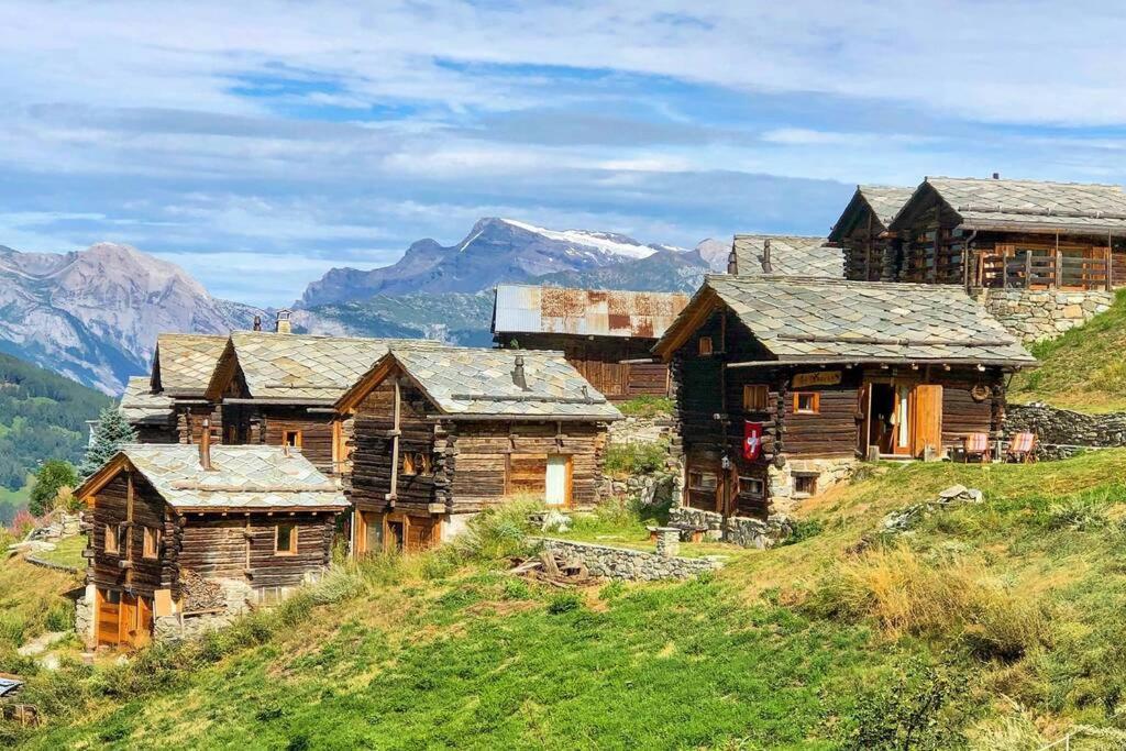 Appartement "Le Ver Luisant" A Saint-Martin, Val D'Herens, Valais エクステリア 写真